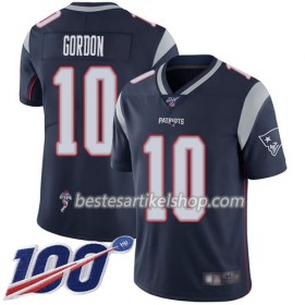 Herren New England Patriots Trikot Josh Gordon 10 Nike Navy Blau 100th